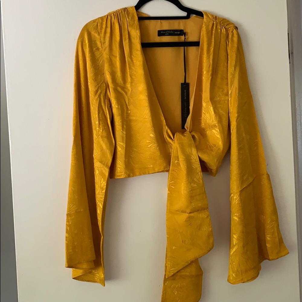 Marigold House of Harlow tie crop top
